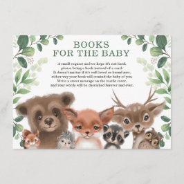 Cartão De Informações Trendy Woodland Animais Florestais Livros para Beb
