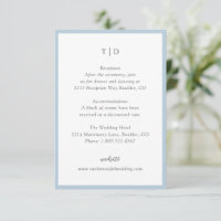 Trisha Powder Blue Modern Weding