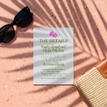 Tropical Hand Drawn Pink and Green 