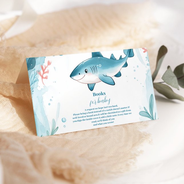 Cartão De Informações Tubarão sob o mar Livros de Animais do Oceano Ocea (Criador carregado)