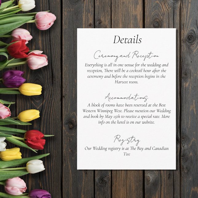 Cartão De Informações Tulipa Minimalista Arco-íris Vibrante LGBTQ+ (Criador carregado)