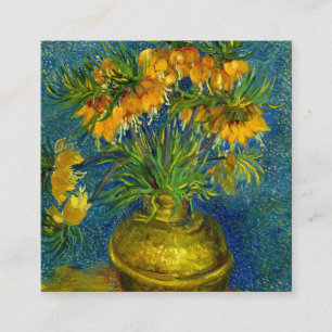 Cartão De Informações Tulipas Imperiais de Van Gogh 