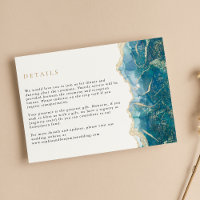 Turquoise Dourada Agate Modern Weds