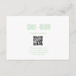 Cartão De Informações Turquoise Wedding