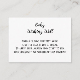 Cartão De Informações Twin Baby Wishing Good Chá de fraldas