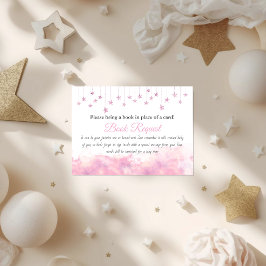 Cartão De Informações Twinkle Little Star Girl Book for Baby Shower Game