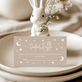 Cartão De Informações Twinkle Twinkle Little Star Diaper Raffle Ticket