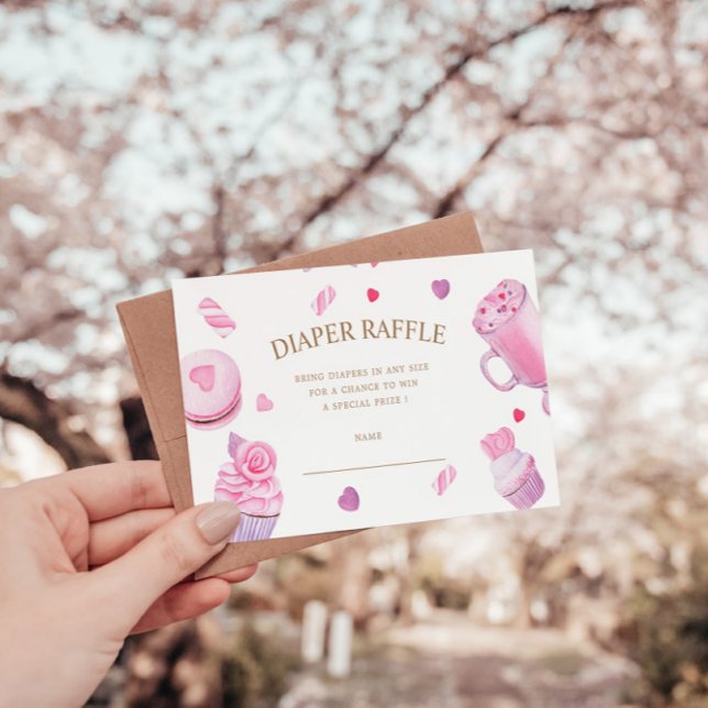 Cartão De Informações Um Bilhete de Raffle, Fralda amorosa (Criador carregado)