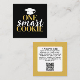 Cartão De Informações Um cookie inteligente - Código QR de presente de g