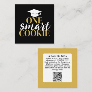 Cartão De Informações Um cookie inteligente - Código QR de presente de g