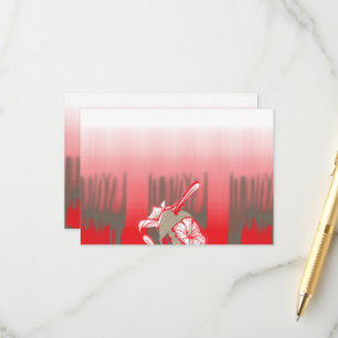 Cartão De Informações Um design gráfico vibrante apresenta um vermelho,