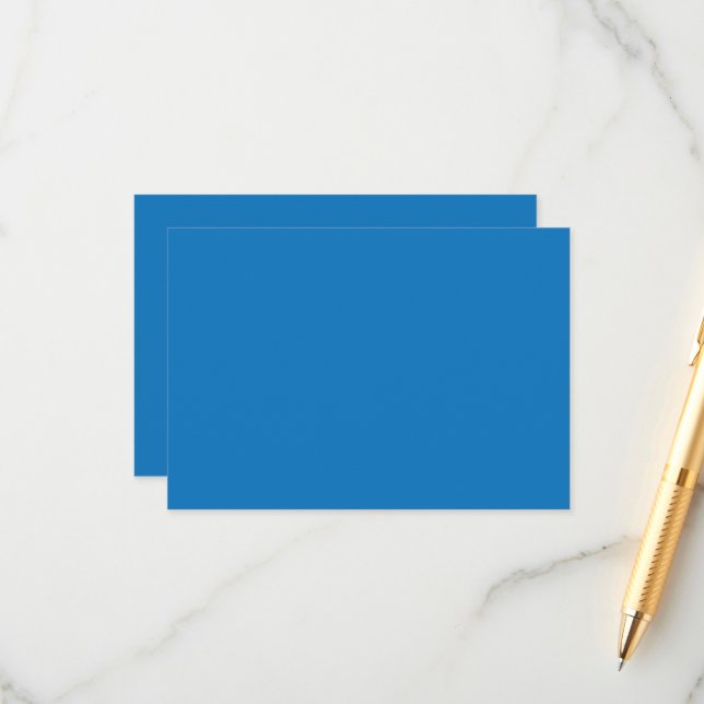 Cartão De Informações um fundo azul com um (Frente/Verso In Situ)