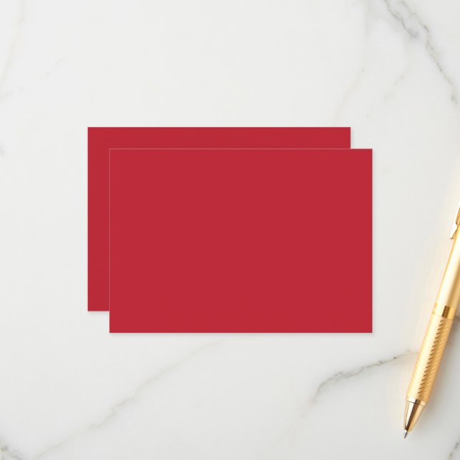 Cartão De Informações um fundo vermelho com uma (Frente/Verso In Situ)