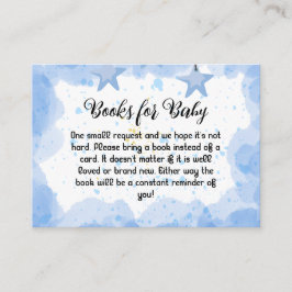 Cartão De Informações Um Lado de Alegria: Chá de fraldas de Aquarela