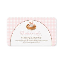 Um Livro de Bebê Pink Gingham para Pequenos