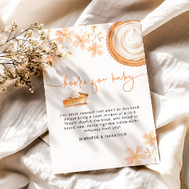 Cartão De Informações Um Pequeno Bolo é Assado | Chás de Bebê