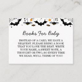 Cartão De Informações Um Pequeno Boo Está Quase Para O Chá de fraldas De