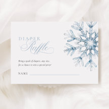 Um Pequeno Floco de Neve Fralda Raffle