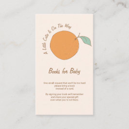 Cartão De Informações Um Pequeno Fofo a Caminho Livros para Bebê Insert