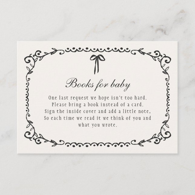 Cartão De Informações Um pequeno livro Black Arco Halloween Livros para  (Frente)