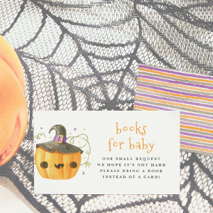 Cartão De Informações Um Pequeno Livro Bonito De Halloween Para Bebê