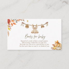 Cartão De Informações Um pequeno livro de abóbora para o bebê, o livro d