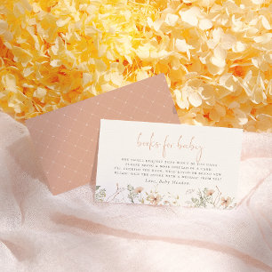 Cartão De Informações Um Pequeno Livro De Flor Selvagem Para O Chá de fr