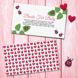 Cartão De Informações Um Pequeno Livro de Inseto de Amor Ladybug Para Be