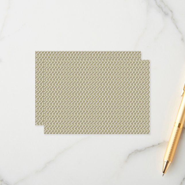 Cartão De Informações Um tapete retangular com padrão geométrico intrinc (Frente/Verso In Situ)