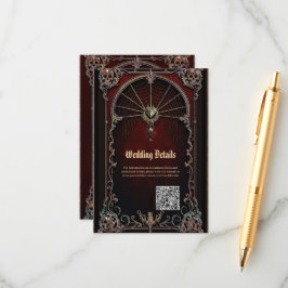 Cartão De Informações Um toque de magia gótica