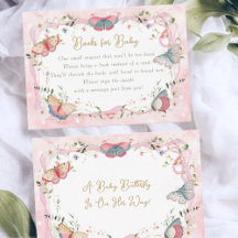 Uma Borboleta Bebê Está A Caminho De Chá de fralda