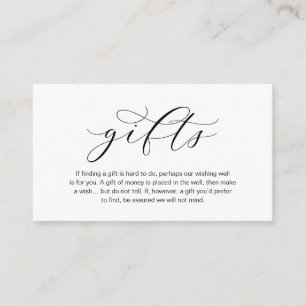 Cartão De Informações Uma nota sobre presentes, belo enclave de luxo ele