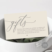 Uma nota sobre presentes, casamento romântico mode