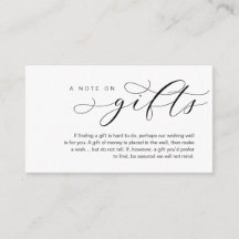 Uma Nota Sobre Presentes De Casamento, Lindo Luxo 
