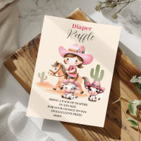 Uma Pequena Cowgirl Western Rodeo Diapper Raffle