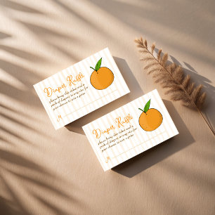 Cartão De Informações Uma pequena espingarda de fralda de chá de fraldas