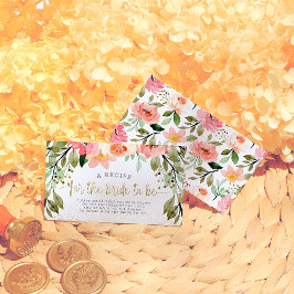 Cartão De Informações Uma Receita Para A Noiva Ser