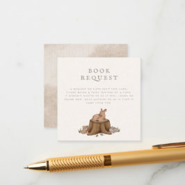 Cartão De Informações Uma vez em uma Solicitação de Livro de Tempo Woodl