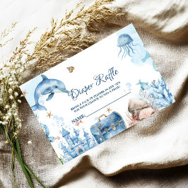 Cartão De Informações Under the sea Diaper Raffle Request Card