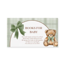 Ursinho Teddy Preparado Livros de Plaid Sage para 