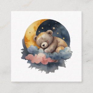 Cartão De Informações Urso de Corda