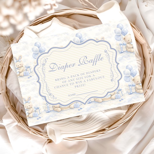 Cartão De Informações Urso de Pelúcia Mirtilo Fralda Sorteio (Criador carregado)