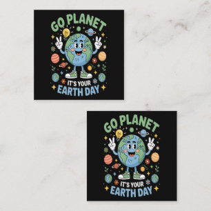 Cartão De Informações Vá Planeta É Seu Dia da Terra
