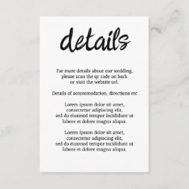 Cartão De Informações Vamos Dizer Que Eu Vestir O Código QR De Casamento