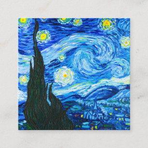 Cartão De Informações Van Gogh Starry Night