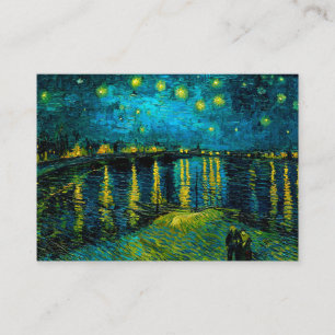 Cartão De Informações Van Gogh Starry Night Over the Rhône