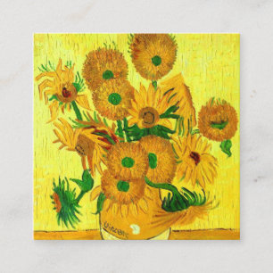 Cartão De Informações Van Gogh Sunflower
