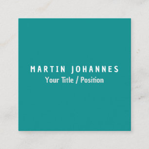 Cartão De Informações Verde Azul Elegante Mínimo Moderno