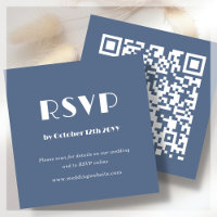 Verificação de código QR para RSVP Dusty Blue Encl