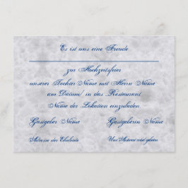 Cartão De Informações Vermählung Einladung zur Hochzeit Bekanntgabe